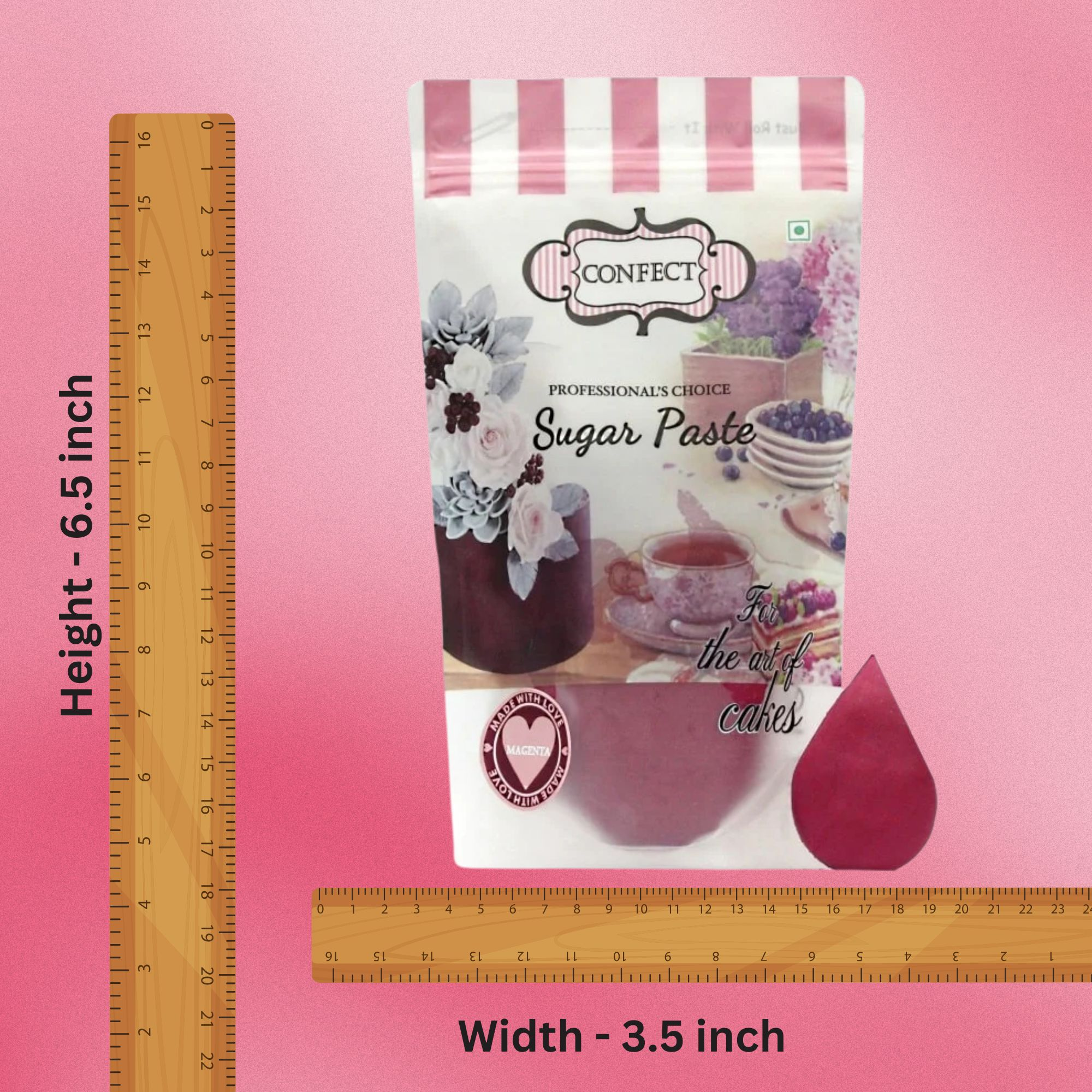 magenta fondant edible sugarpaste 1kg