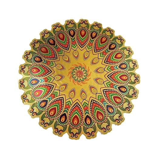 Stickerbazaar Micro Golden Embossing Rangoli Stickers - Distacart