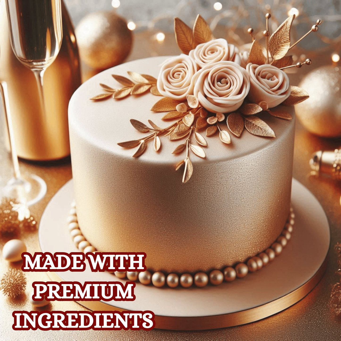 confect champagne gold sugar paste br b 900 gms b