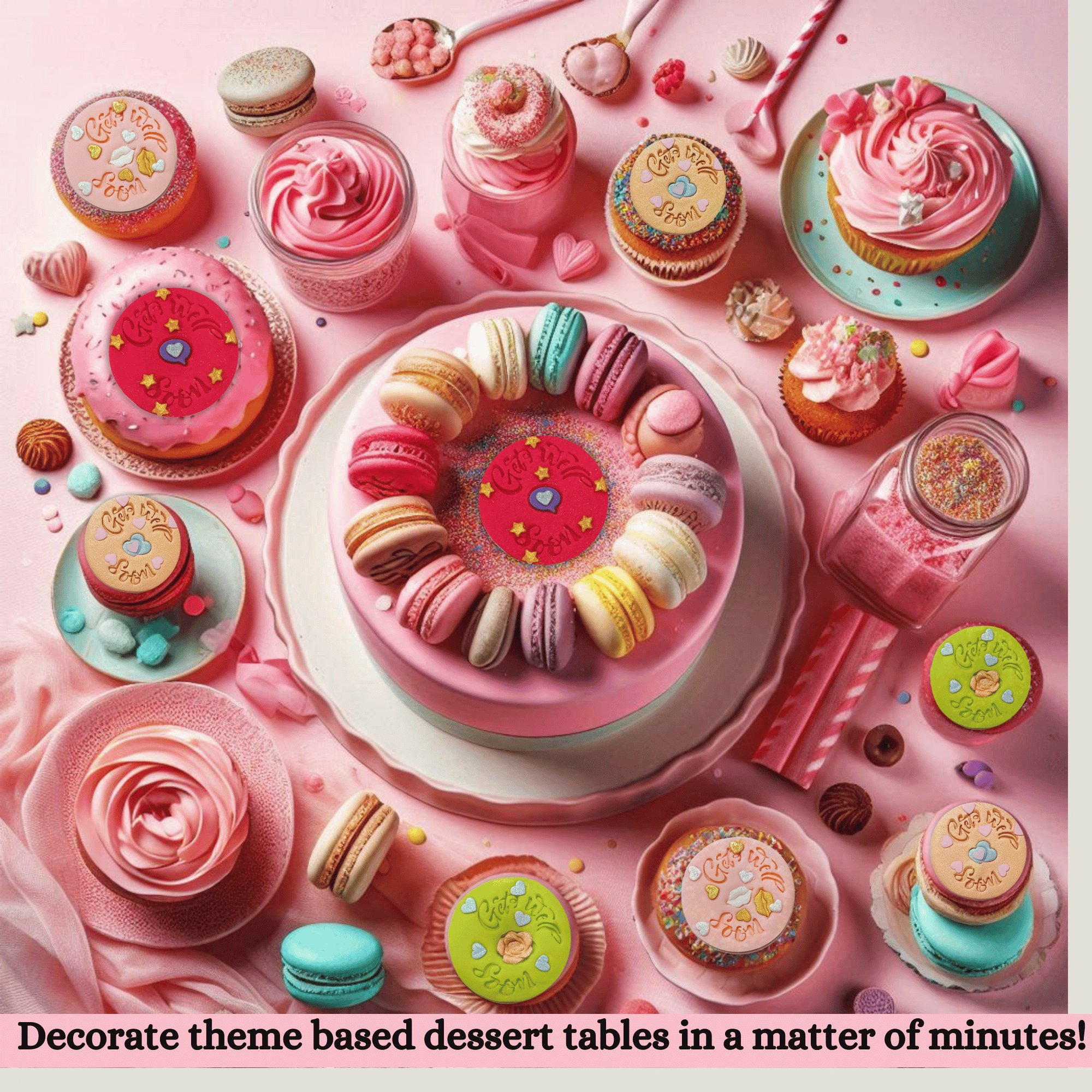 confect celebration toppers for cakes cupcakes cake decorations supplies 100gms ct 03