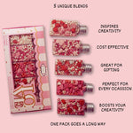 Thumbnail for confect pink mini roses lips i silver hearts vermcelli and white pearls sprinkles for baking cake decorative baby shower sprinkles edible sprinkles mix pack of 5