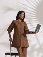 Thumbnail for trueBrowns Brown Slub Co-ord Set