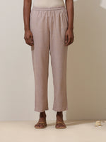 Thumbnail for trueBrowns Fern Green Crochet Natural Cotton Kurta Pant Set