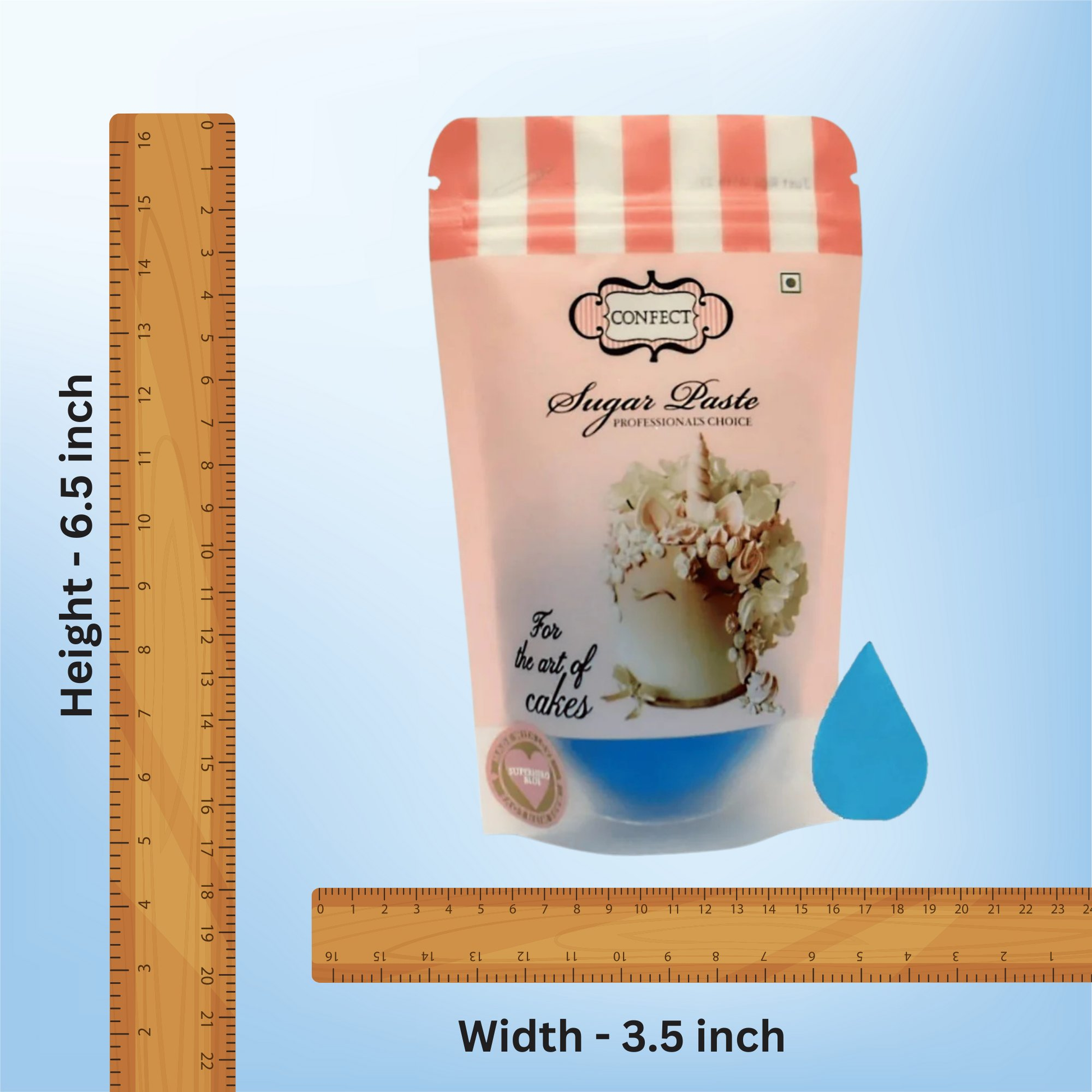 confect superhero blue sugarpaste br b 250 gms b