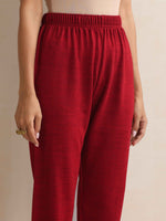 Thumbnail for trueBrowns Maroon Kashmiri Woollen Jacket 3pc Set