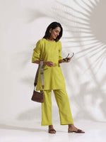 Thumbnail for trueBrowns Lime Slub Co-ord Set