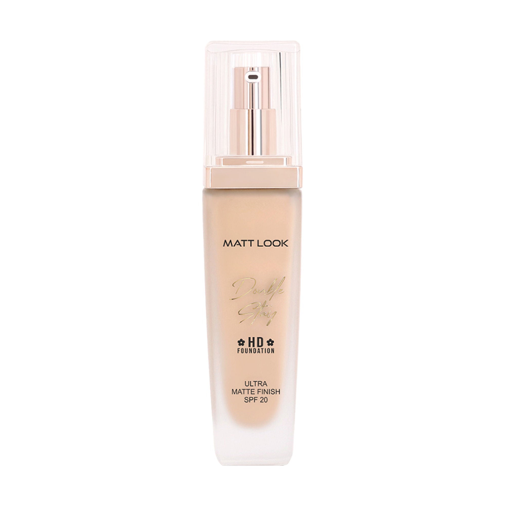 Matt Look Double Stay HD Weightless Foundation Matte Finish - 02 Rose Blush