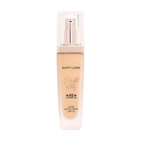 Matt Look Double Stay HD Weightless Foundation Matte Finish - 04 Natural Beige
