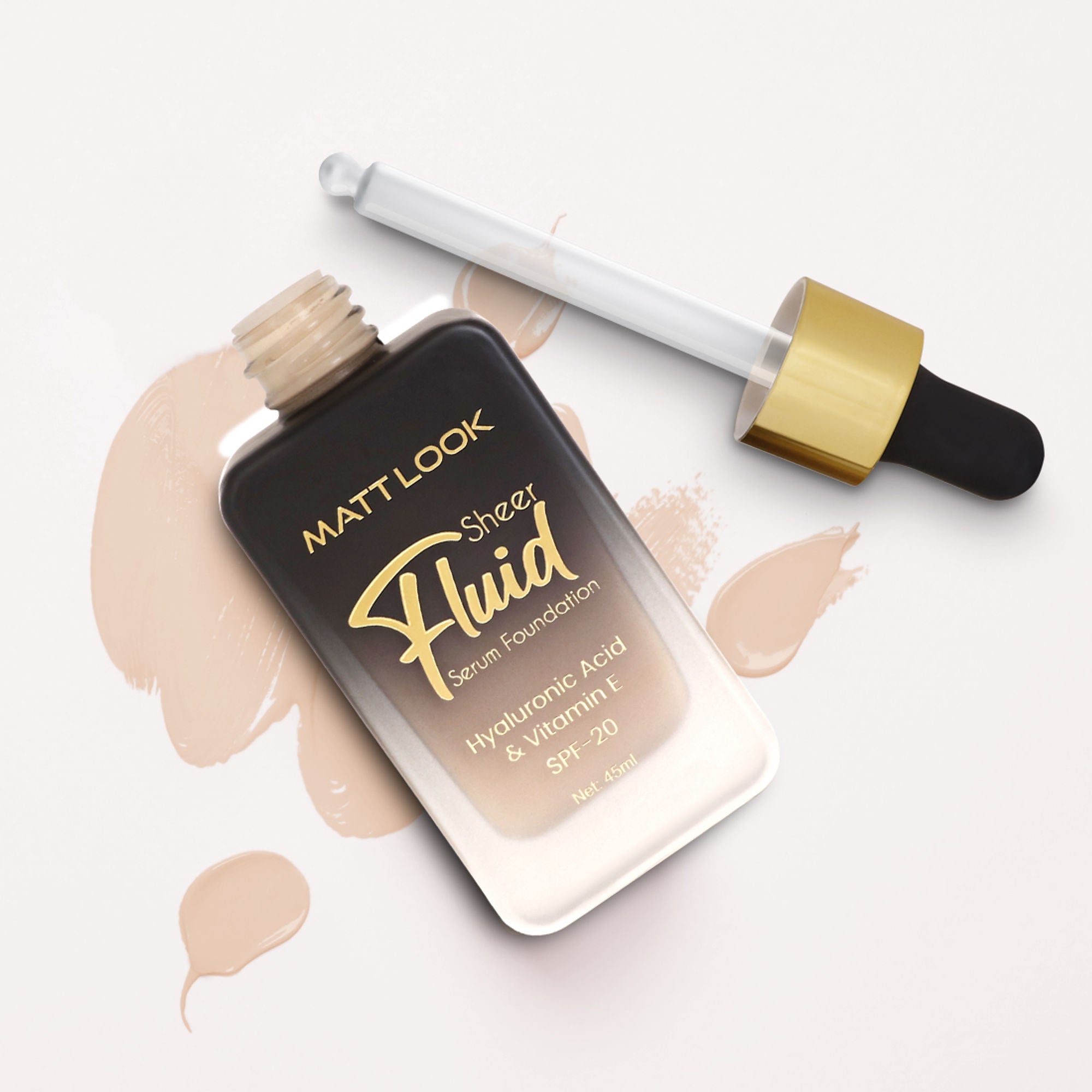 Matt Look Sheer Fluid Serum Foundation - 05 Oat Meal - Distacart