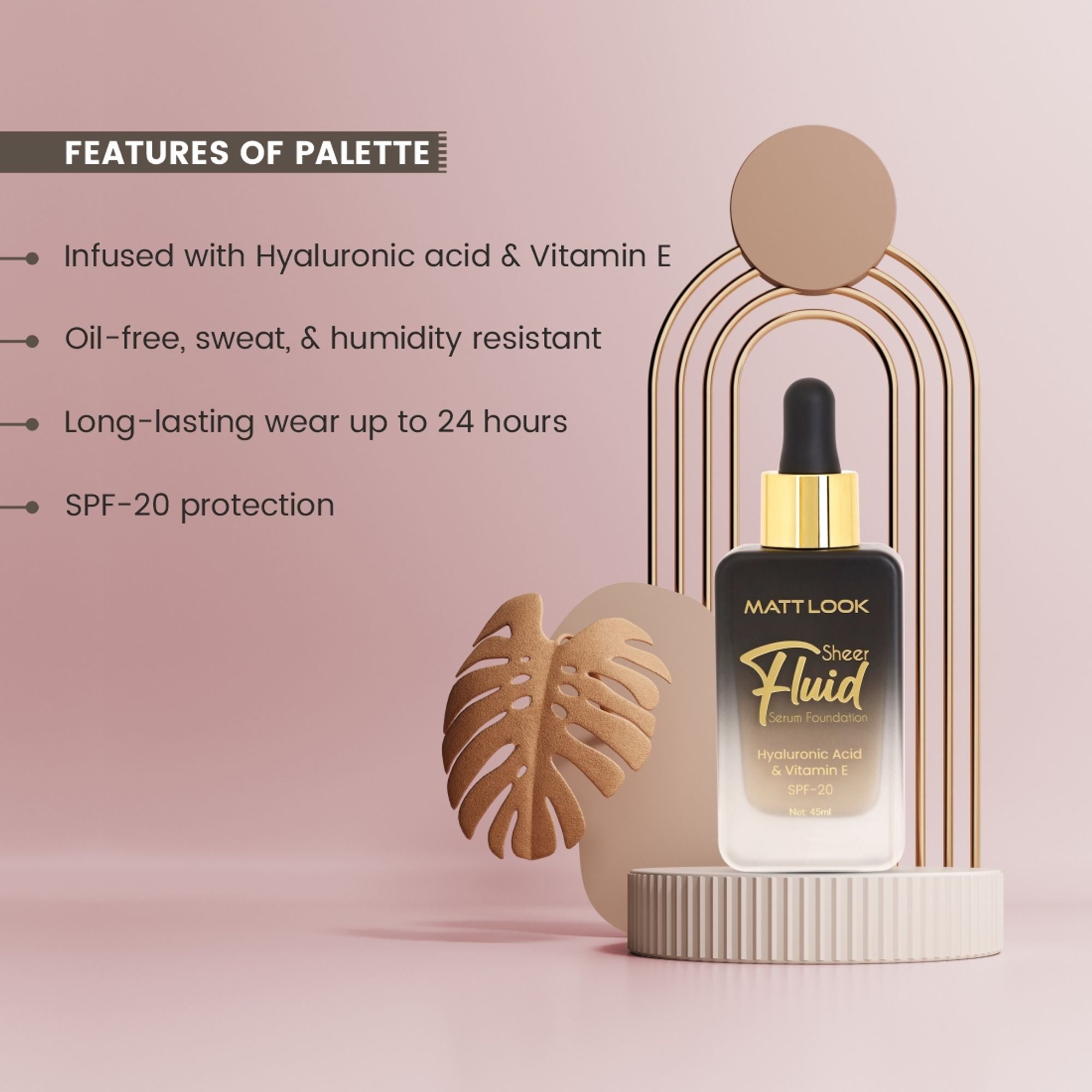 Matt Look Sheer Fluid Serum Foundation - 06 Toasted Wheat - Distacart