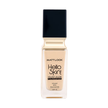 Matt Look Hello Skin Velvet Glow Foundation - 03 Light Ivory
