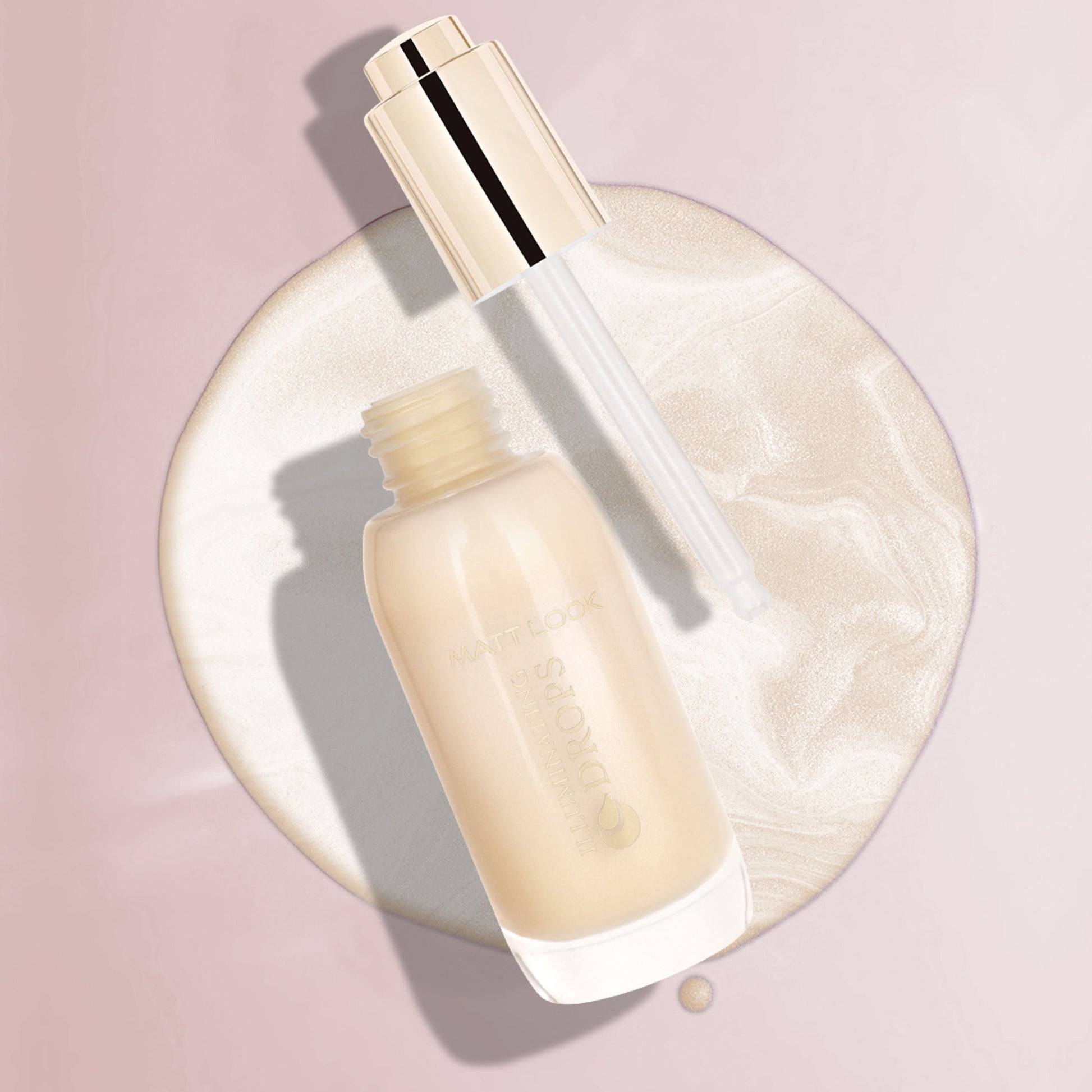 Matt Look Illuminating Drops Liquid Highlighter - 002 Gold Glimmer - Distacart