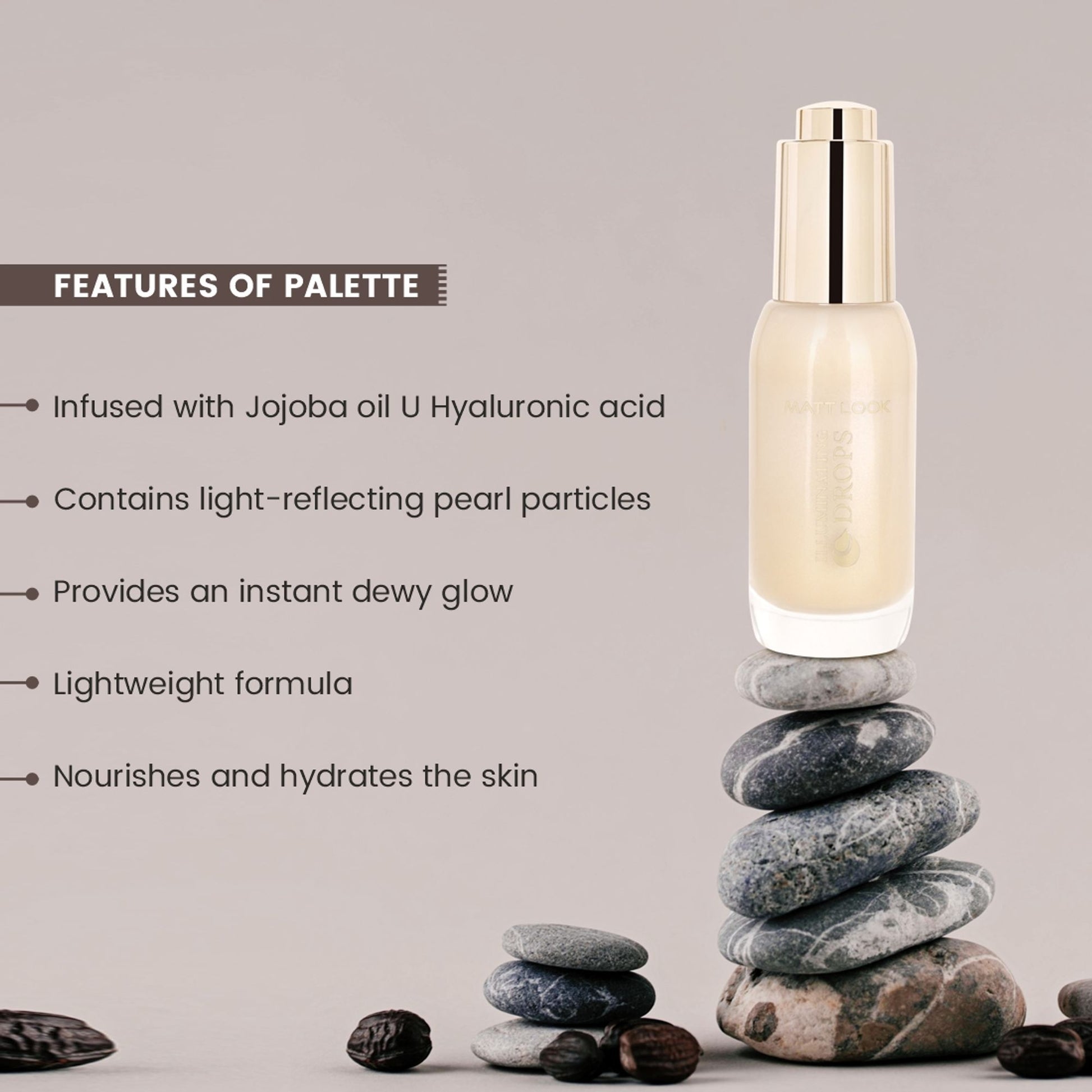 Matt Look Illuminating Drops Liquid Highlighter - 002 Gold Glimmer - Distacart