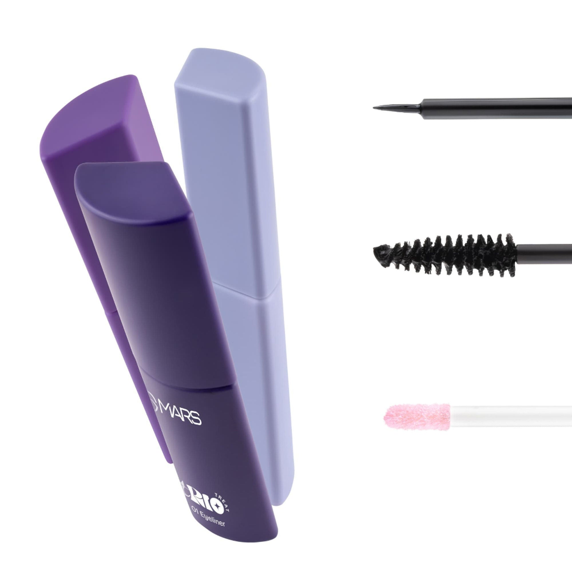 MARS Cosmetics Trio Treat, 3-In-1 Eye Makeup Kit With Eyeliner, Mascara & Eyeshadow - Distacart