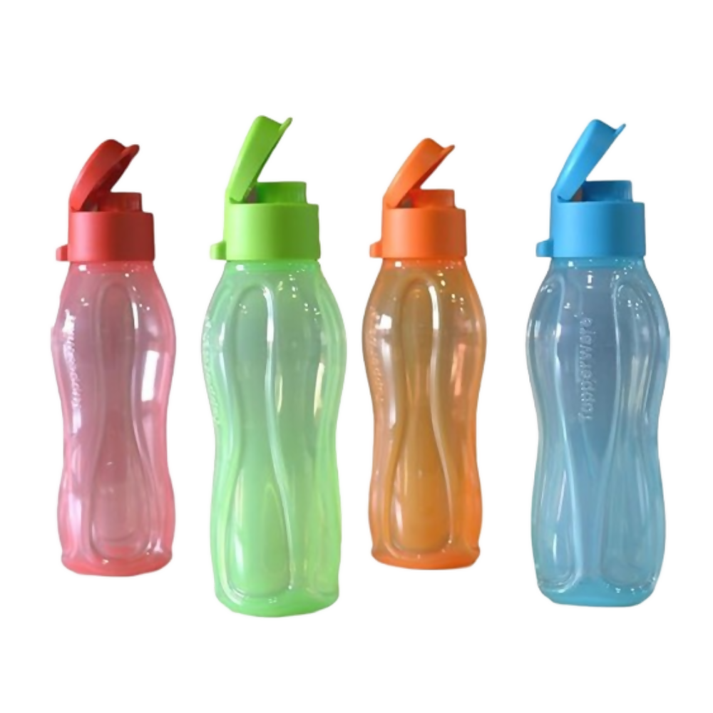 Tupperware Aquasafe Plastic Bottle Set with Fliptop - Dista