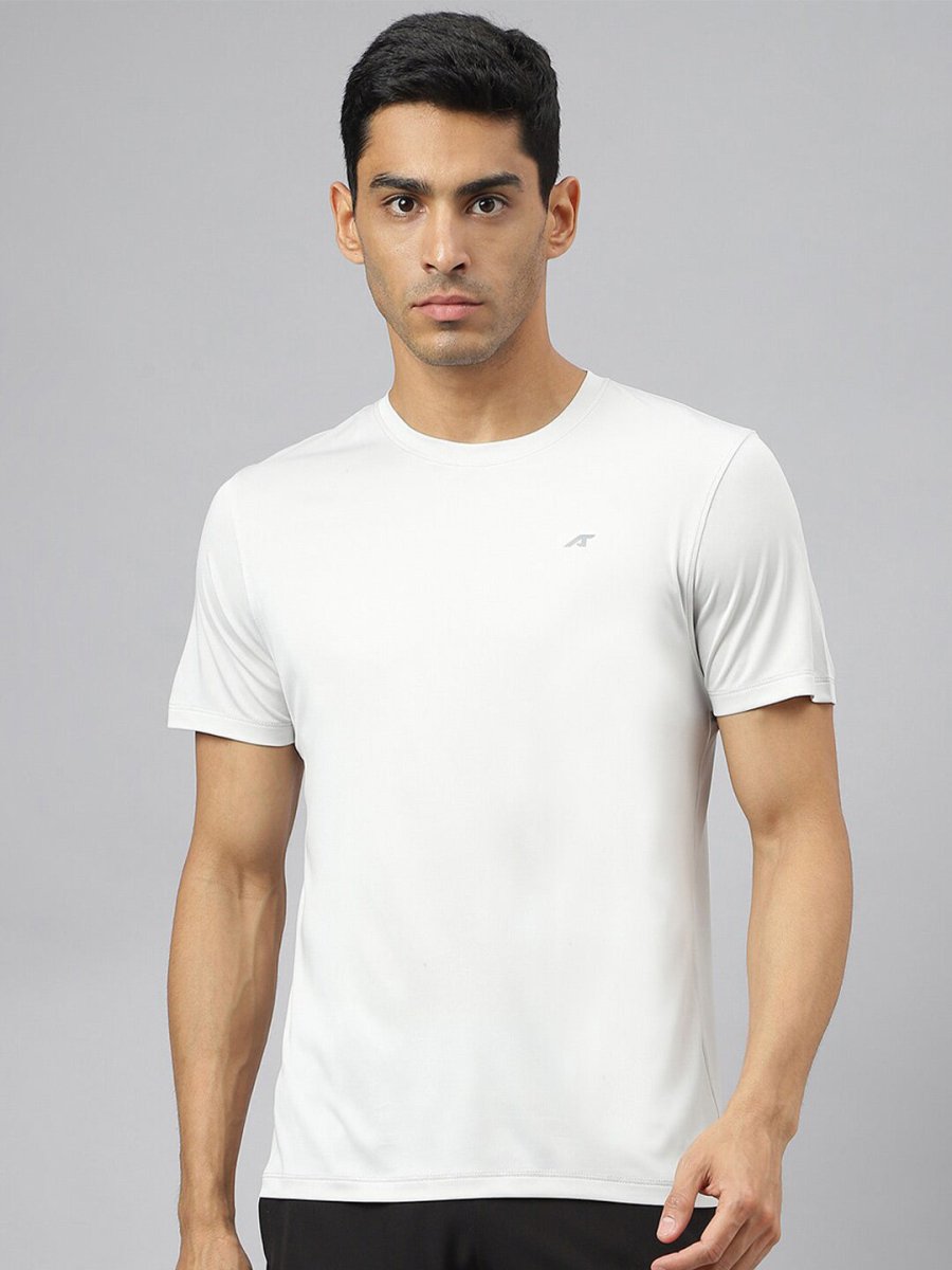 Alcis Men Anti-Static Soft-Touch Slim-Fit Sports for All Round Neck T-Shirt - Distacart