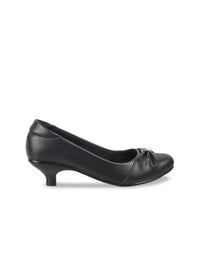 Thumbnail for Metro Black Kitten Pumps