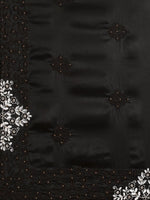 Thumbnail for Anouk Black Ethnic Motifs Beads and Stones Satin Saree - Distacart
