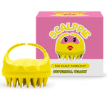 Thumbnail for Scalppie Silicon Hair Scalp Massager & Shampoo Brush Scrub For Hair Growth & Anti Dandruff - Yellow