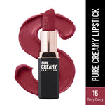 Thumbnail for Swiss Beauty Pure Creamy Matte Lipstick - 15 Merry Cherry