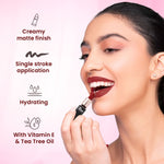 Thumbnail for Swiss Beauty Pure Creamy Matte Lipstick - 16 Maroon Merlot - Distacart