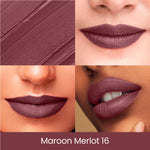 Thumbnail for Swiss Beauty Pure Creamy Matte Lipstick - 16 Maroon Merlot - Distacart