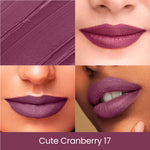 Thumbnail for Swiss Beauty Pure Creamy Matte Lipstick - 17 Cute Cranberry - Distacart