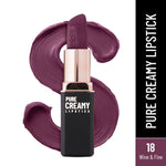 Thumbnail for Swiss Beauty Pure Creamy Matte Lipstick - 18 Wine And Fine