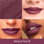 Thumbnail for Swiss Beauty Pure Creamy Matte Lipstick - 18 Wine And Fine - Distacart
