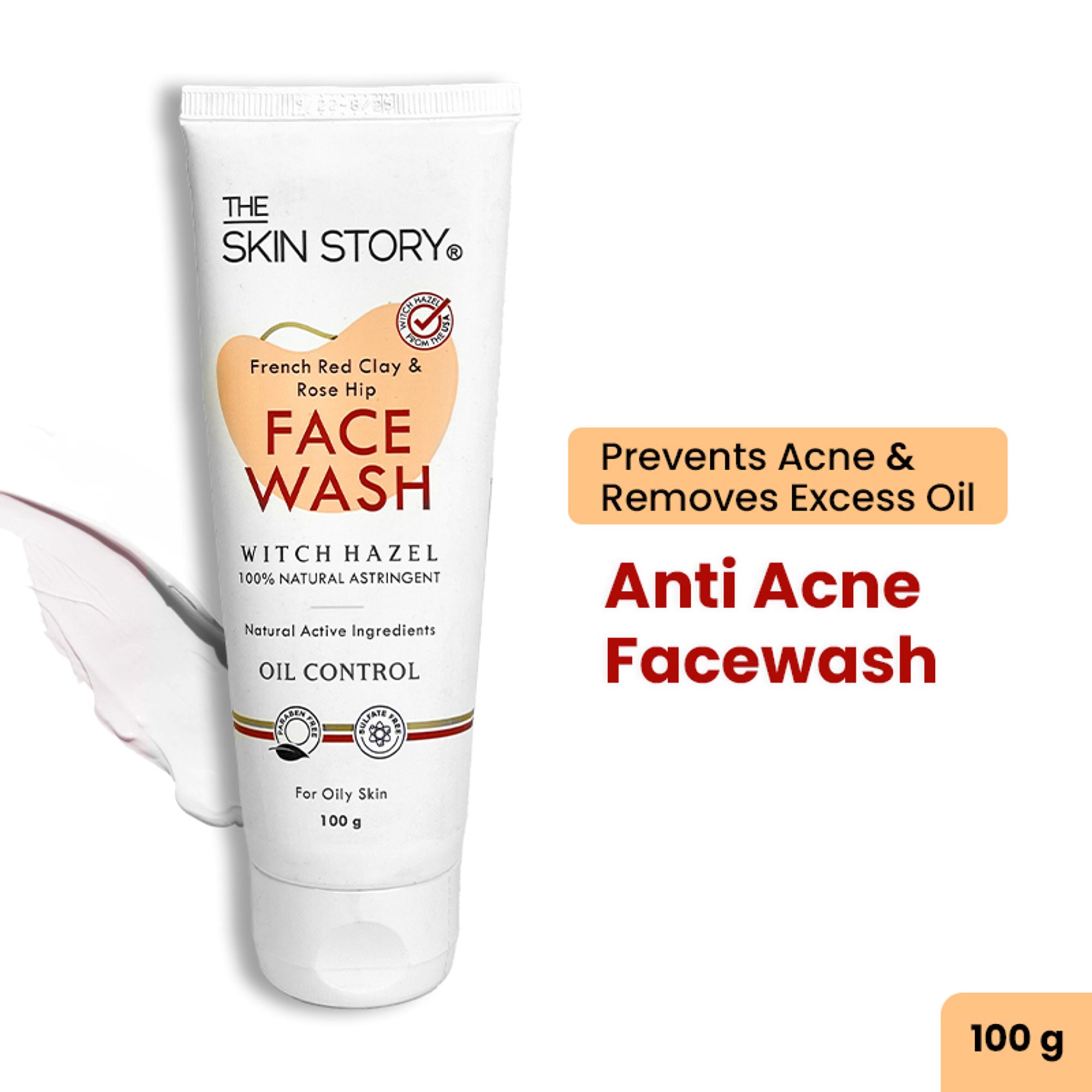 The Skin Story French Clay Pimple Oil Control Face Wash For Acne Prone Oily Skin Cleanses Pores