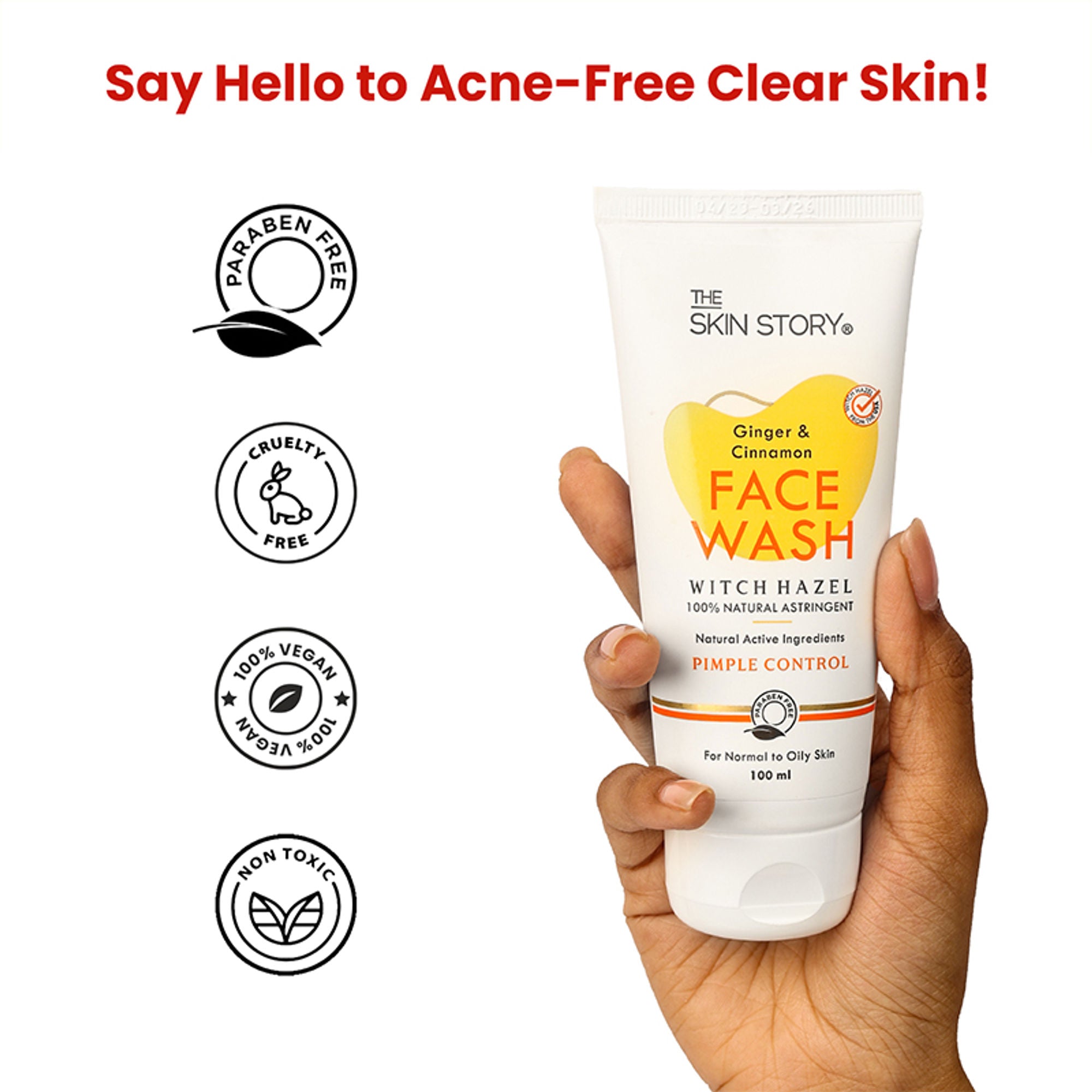 The Skin Story Oil & Pimple Control Ginger Cinnamon Face Wash - Distacart