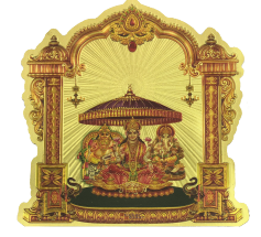 Stickerbazaar Micro Golden Mandir Sticker Regular - Distacart