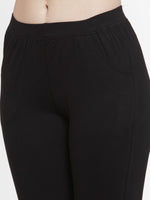 Thumbnail for TAG 7 Women Pack Of 2 Solid Straight-Fit Ankle-Length Leggings - Distacart