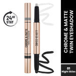 Thumbnail for Swiss Beauty Chrome & Matte Twin Eyeshadow - 01 Night Skies