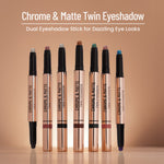 Thumbnail for Swiss Beauty Chrome & Matte Twin Eyeshadow - 01 Night Skies - Distacart