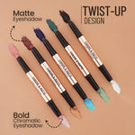 Thumbnail for Swiss Beauty Chrome & Matte Twin Eyeshadow - 01 Night Skies - Distacart
