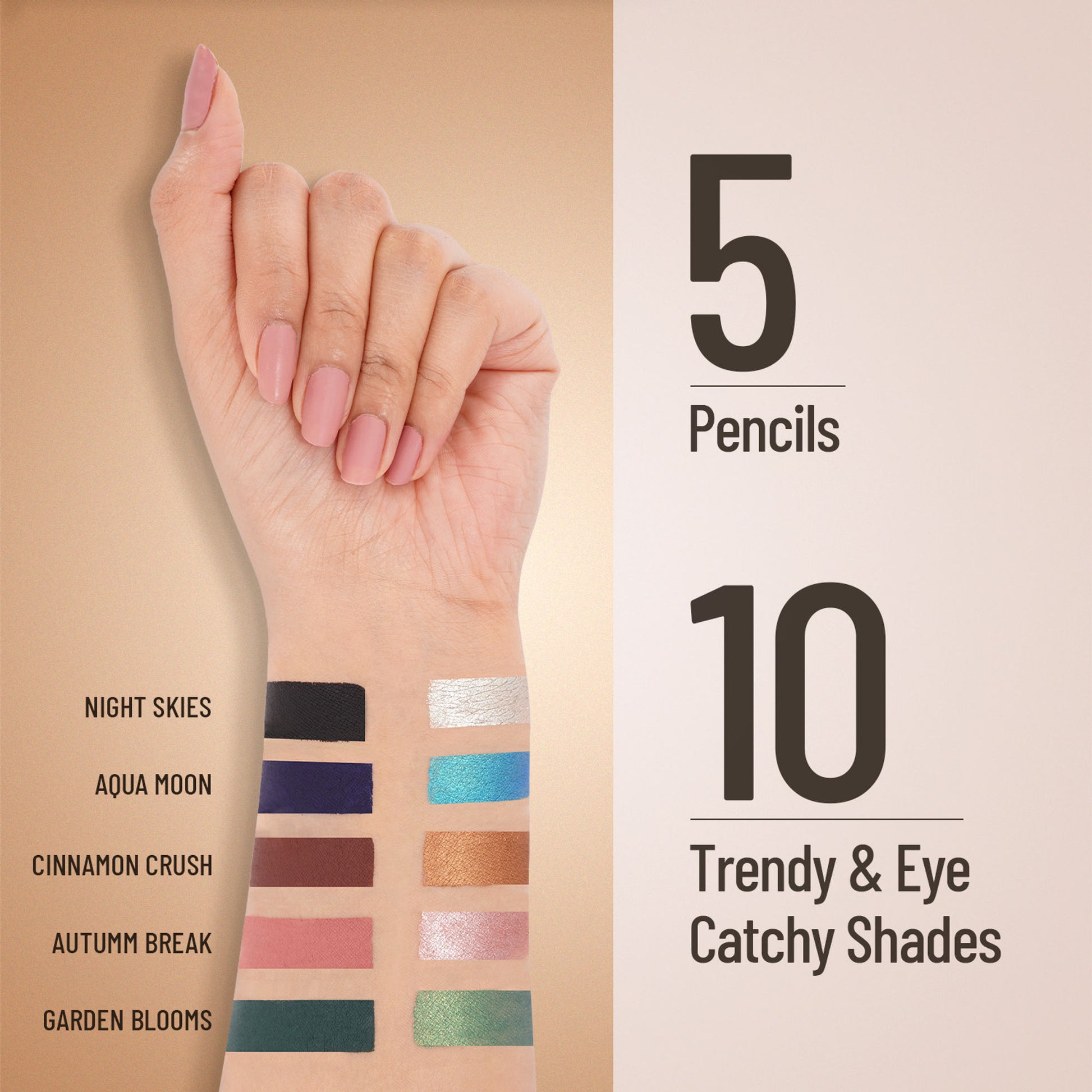 Swiss Beauty Chrome & Matte Twin Eyeshadow - 01 Night Skies - Distacart