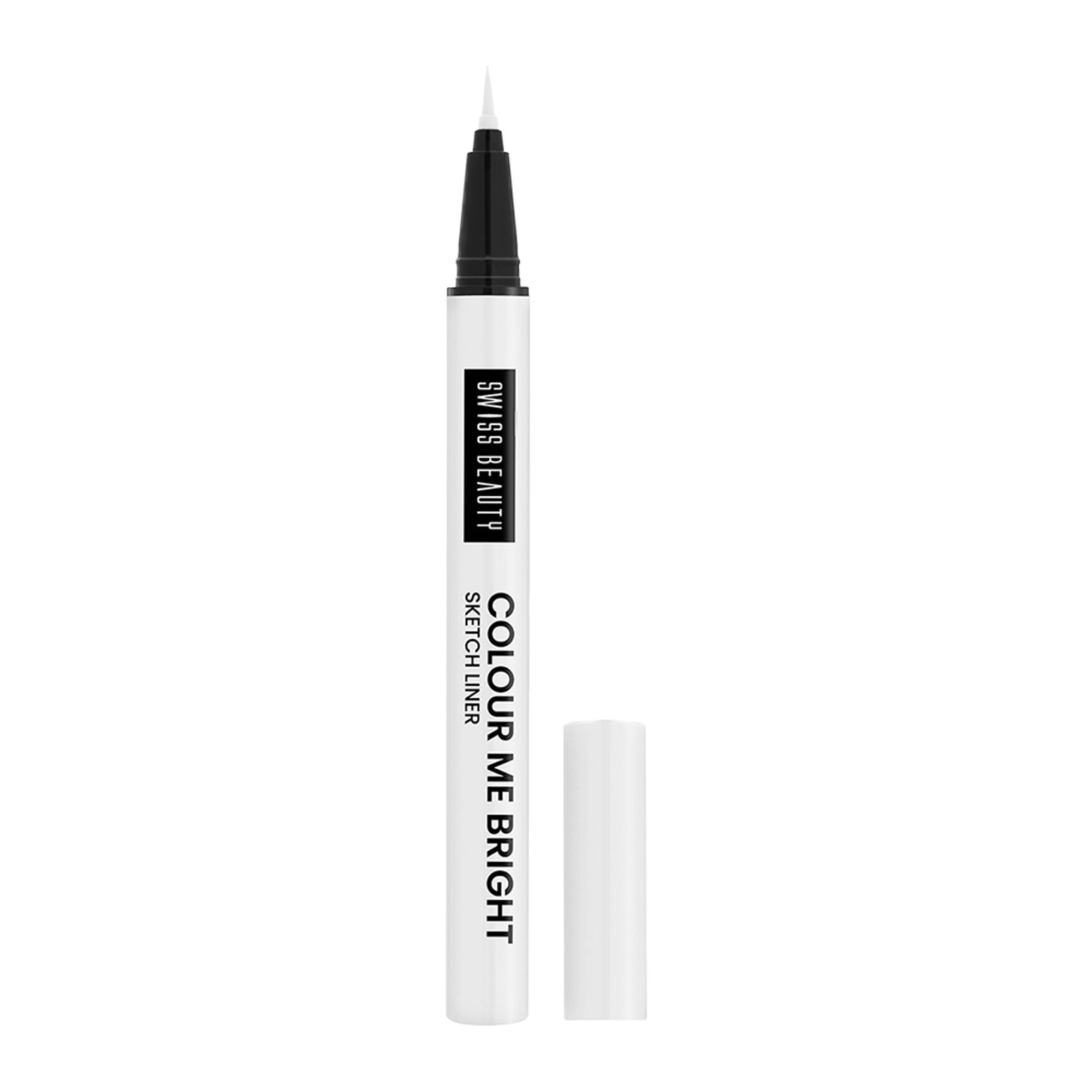 Swiss Beauty Colour Me Bright Sketch Eyeliner - 01 Basic White - Distacart