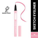 Thumbnail for Swiss Beauty Colour Me Bright Sketch Eyeliner - 02 Peach Please