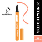 Thumbnail for Swiss Beauty Colour Me Bright Sketch Eyeliner - 03 Orange Lush