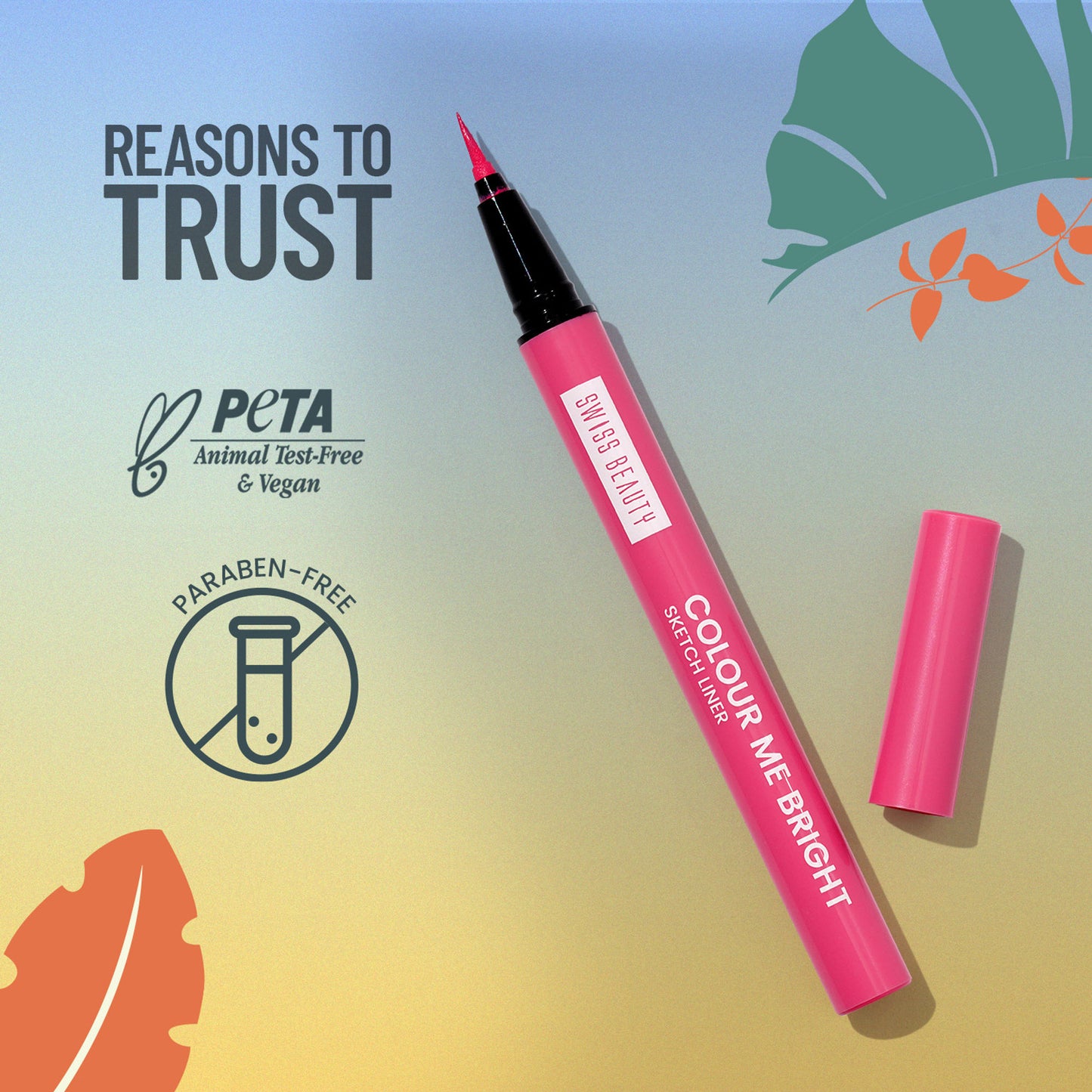 Swiss Beauty Colour Me Bright Sketch Eyeliner - 06 Wine Rush - Distacart