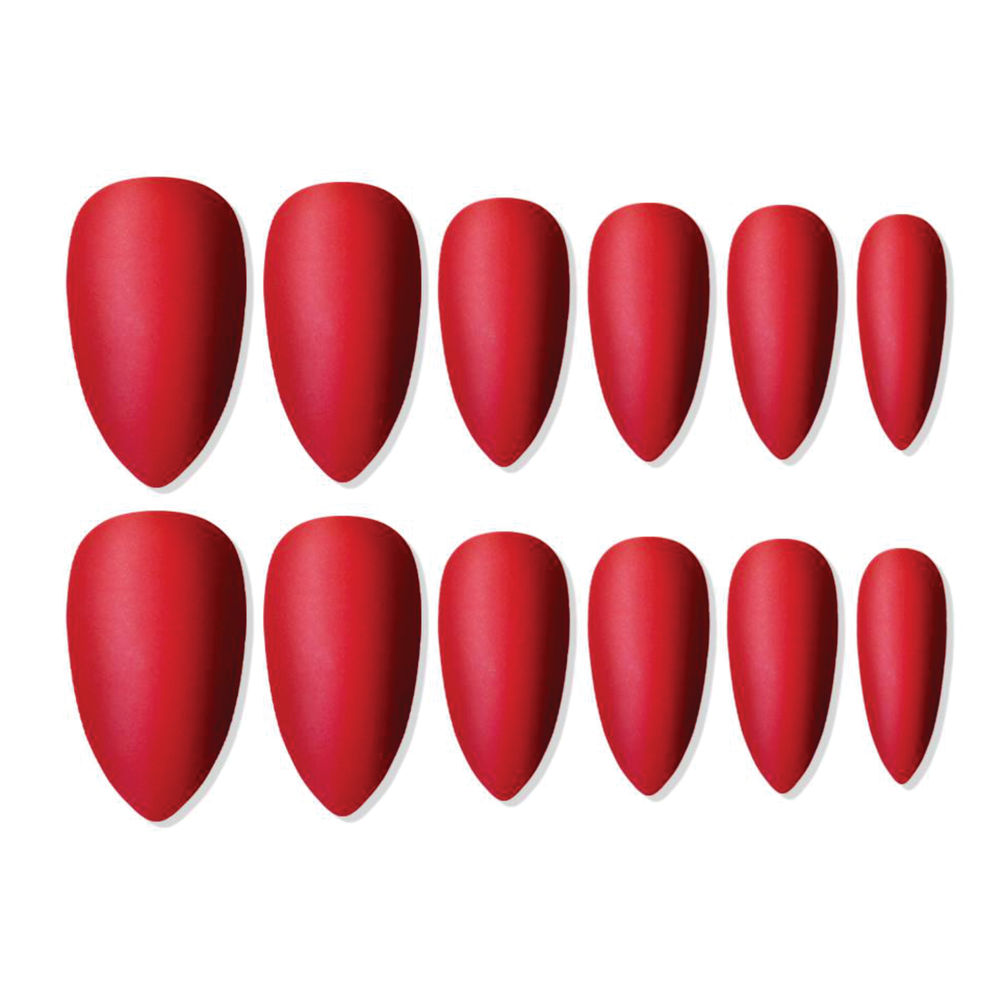 shills professional reusable press on nails sharp almond spn684