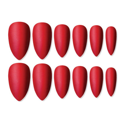 shills professional reusable press on nails sharp almond spn684