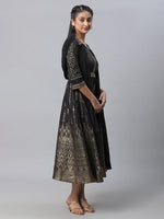Thumbnail for AURELIA Ethnic Motifs Printed Fit & Flare Dress Ethnic Dress - Distacart