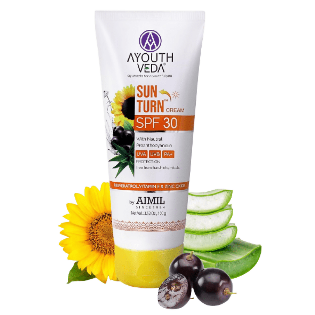 Ayouthveda Sunturn Cream With SPF 30 - Distacart