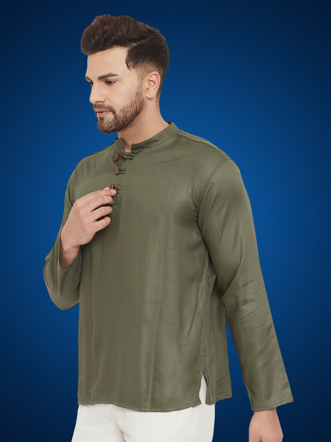 Even Apparels Men's Pure Cotton Green Kurta - Distacart