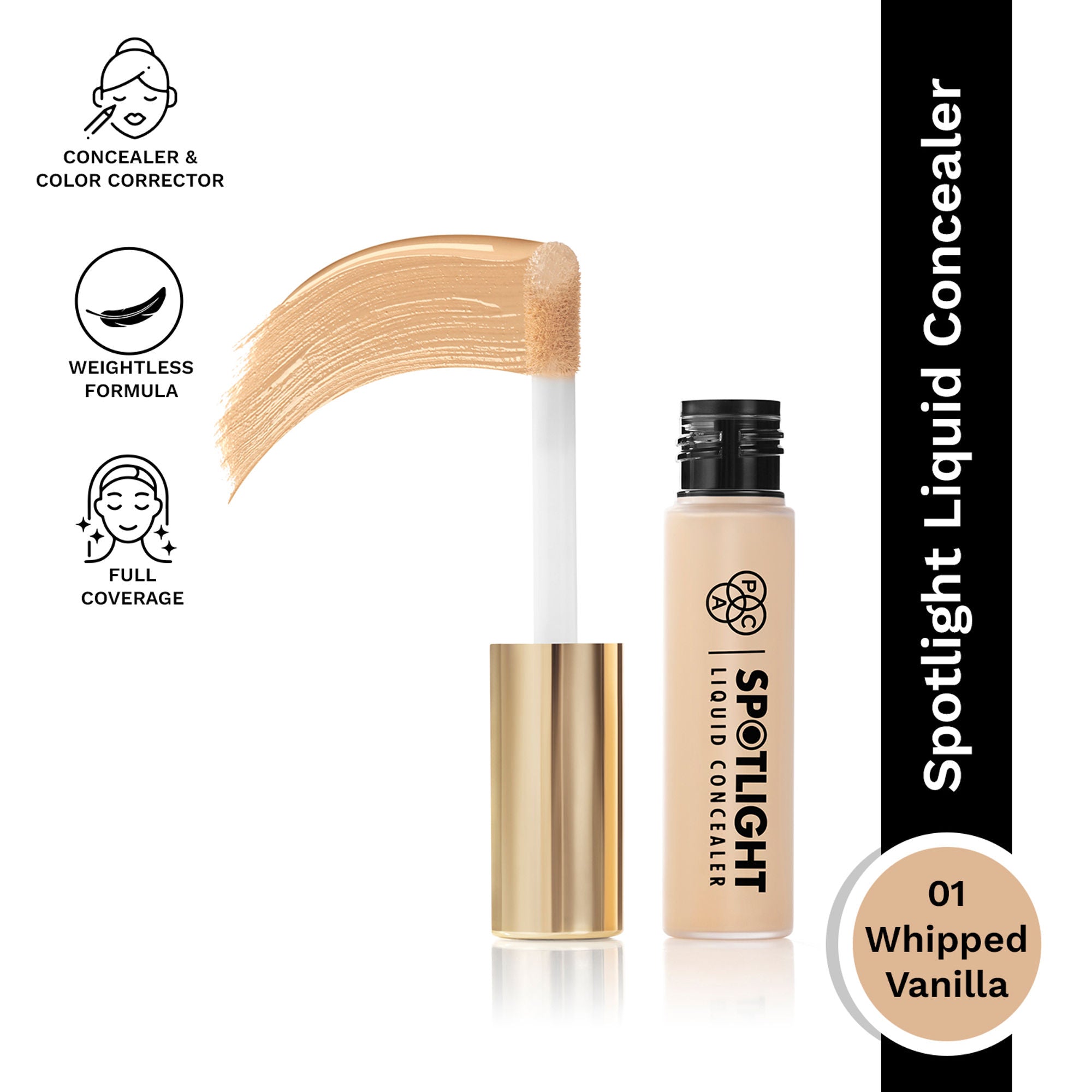 PAC Spotlight Liquid Concealer - 01 Whipped Vanilla