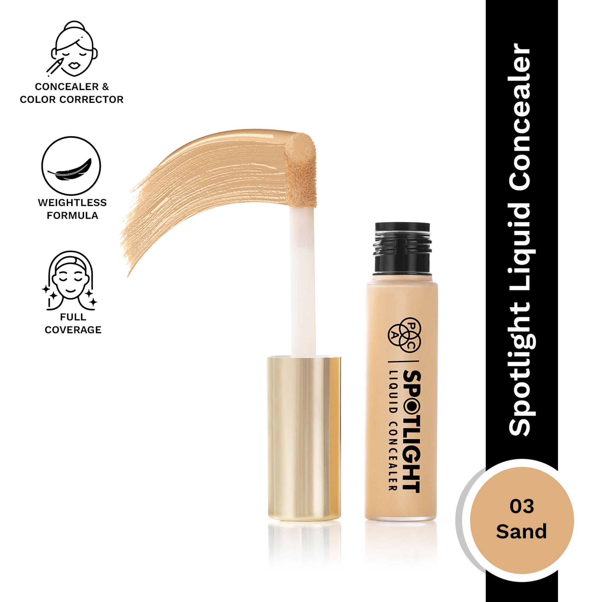 PAC Spotlight Liquid Concealer - 03 Sand