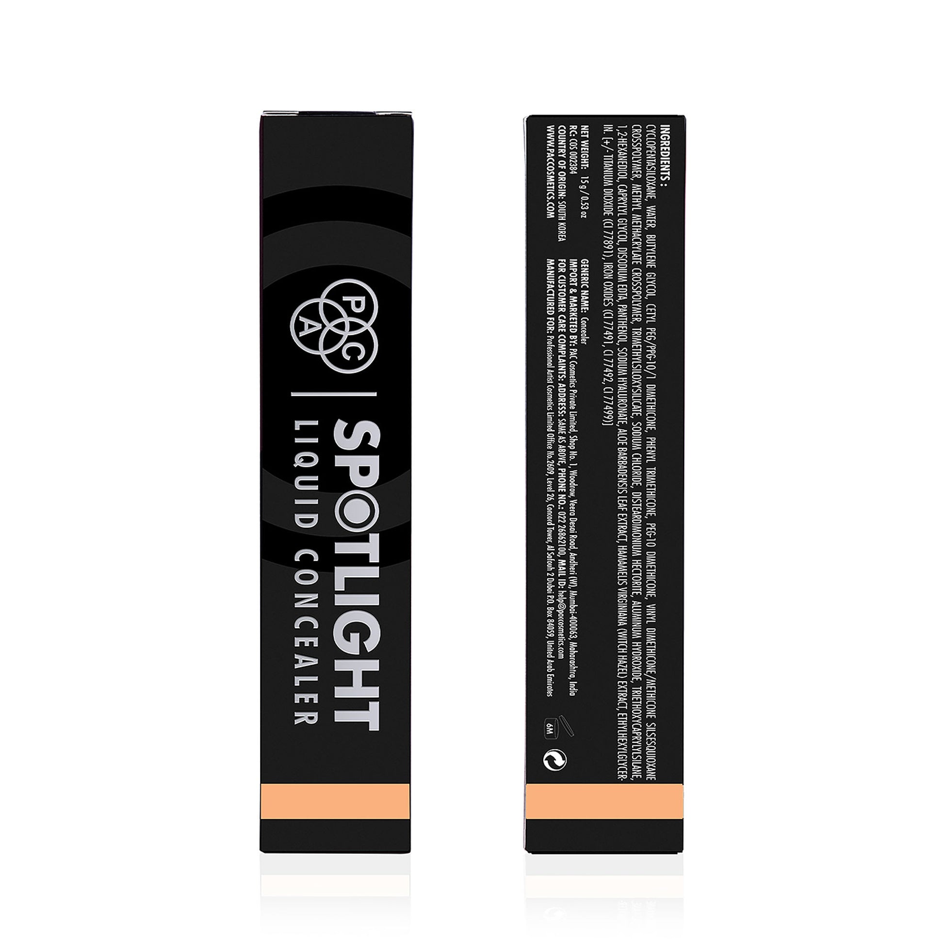 PAC Studio Spotlight Liquid Concealer - 04 Skin Peach - Distacart