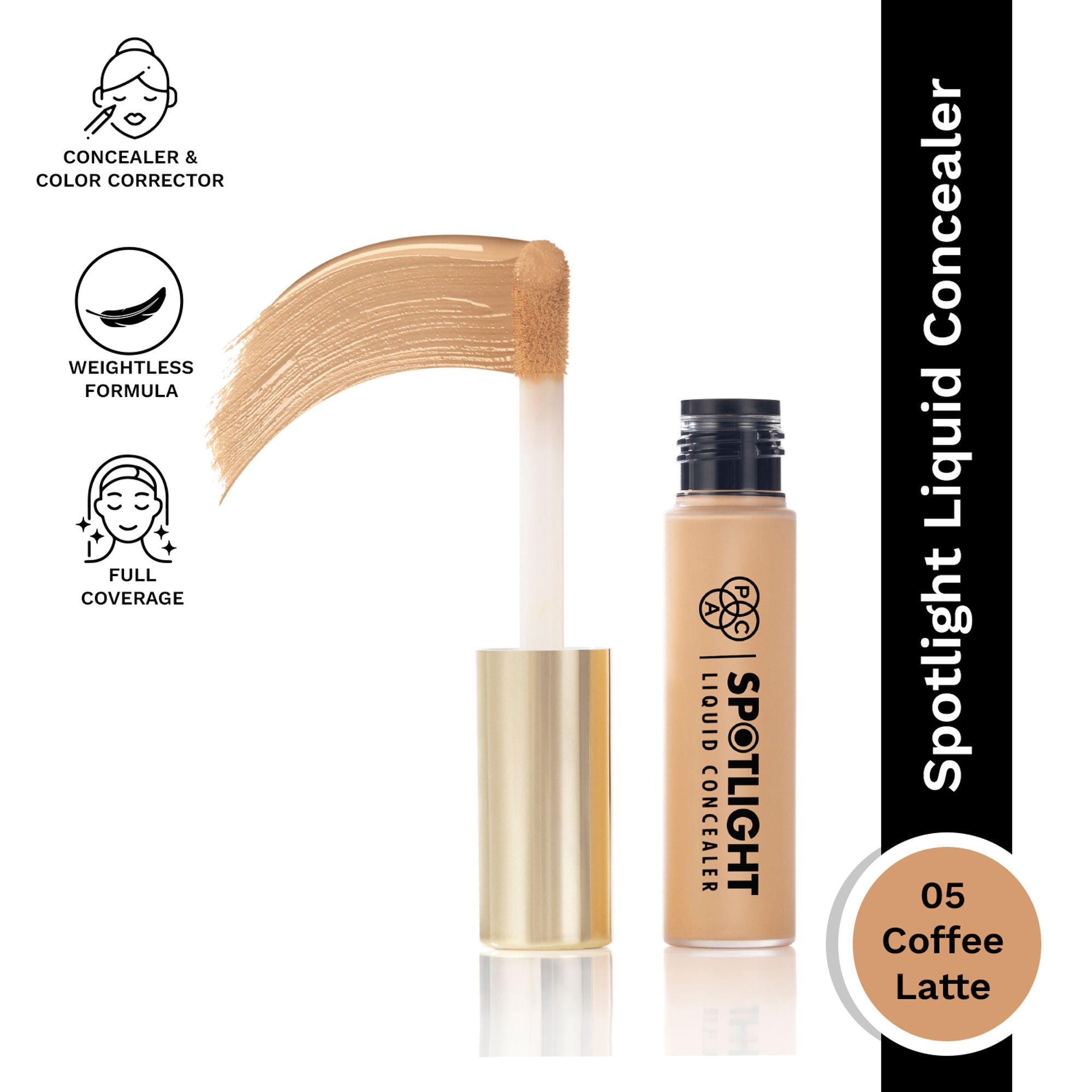 PAC Spotlight Liquid Concealer - 05 Coffee Late